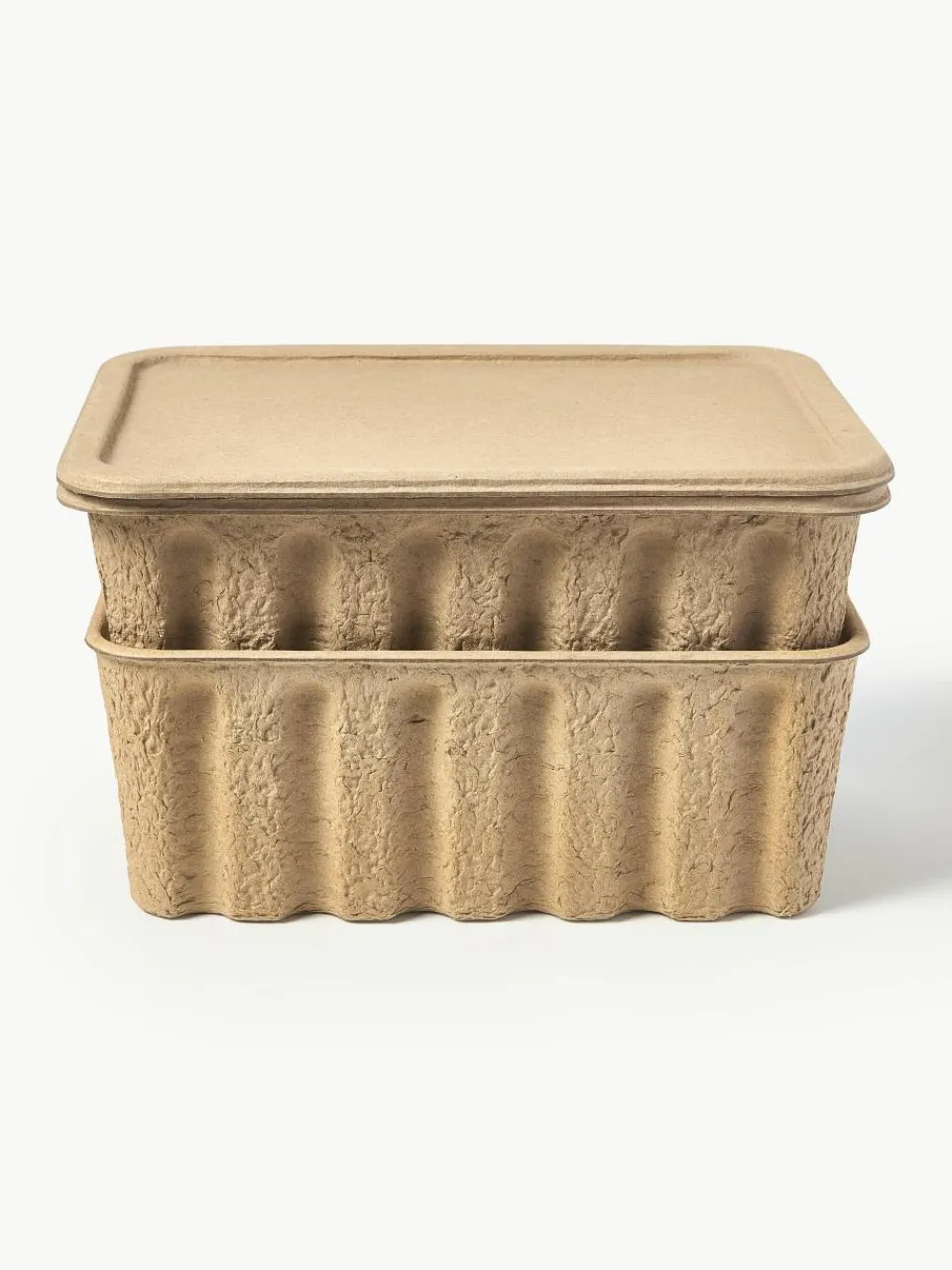 Opbergdozen Pulp van papierpulp, D 30 cm, 2 stuks^ferm LIVING Best