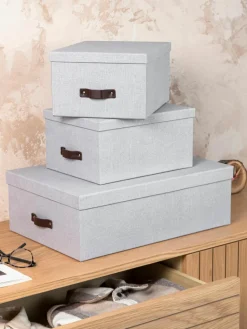 Opbergdozenset Inge II, set van 3^Bigso Box of Sweden Fashion