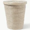 Opbergmand Aleya van zeegras met deksel^Westwing Collection New