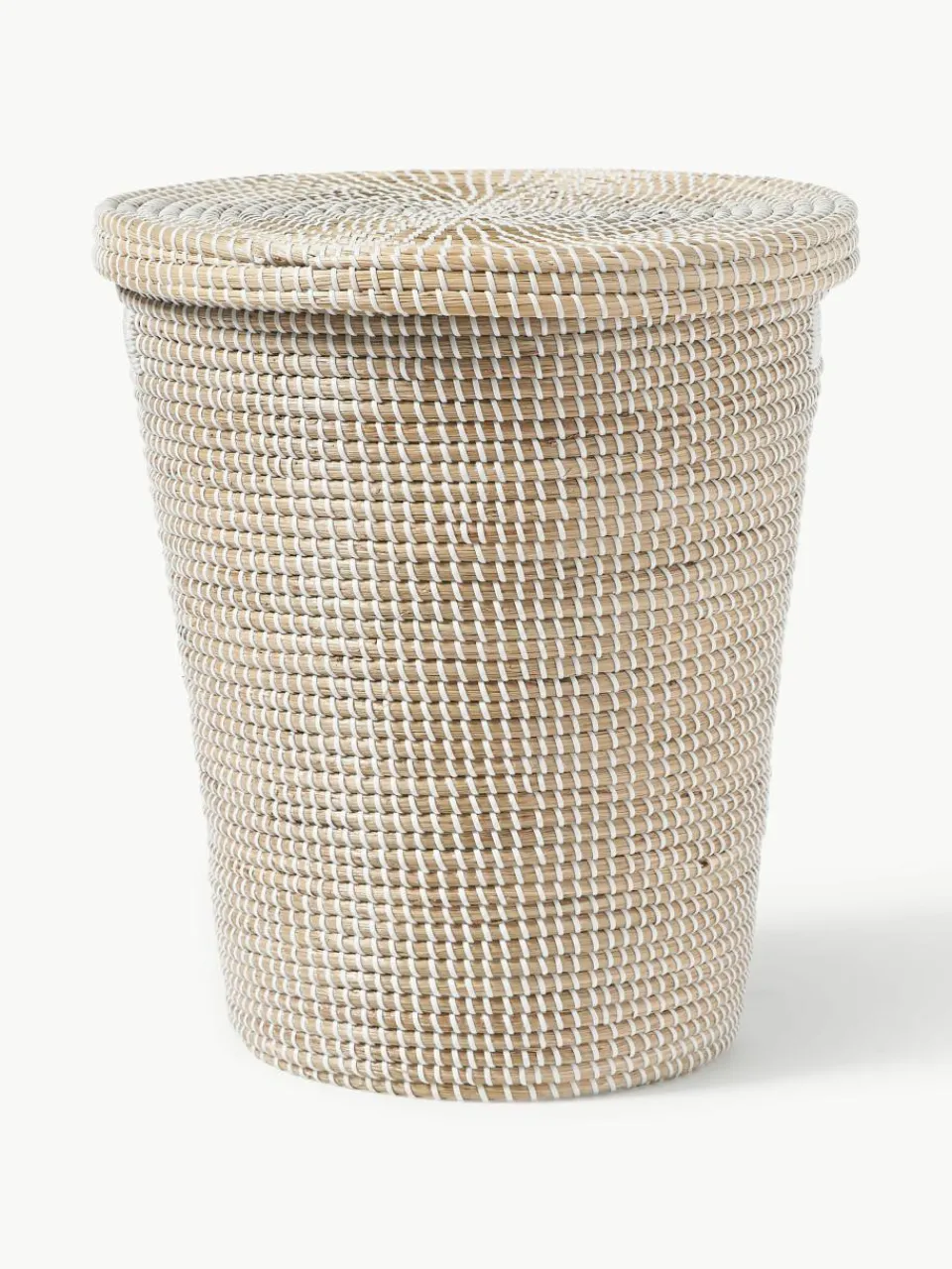 Opbergmand Aleya van zeegras met deksel^Westwing Collection New