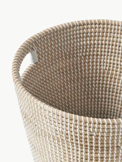 Opbergmand Aleya van zeegras met deksel^Westwing Collection New