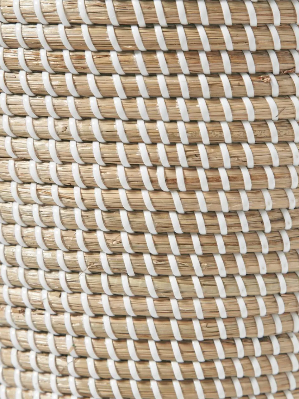 Opbergmand Aleya van zeegras met deksel^Westwing Collection New