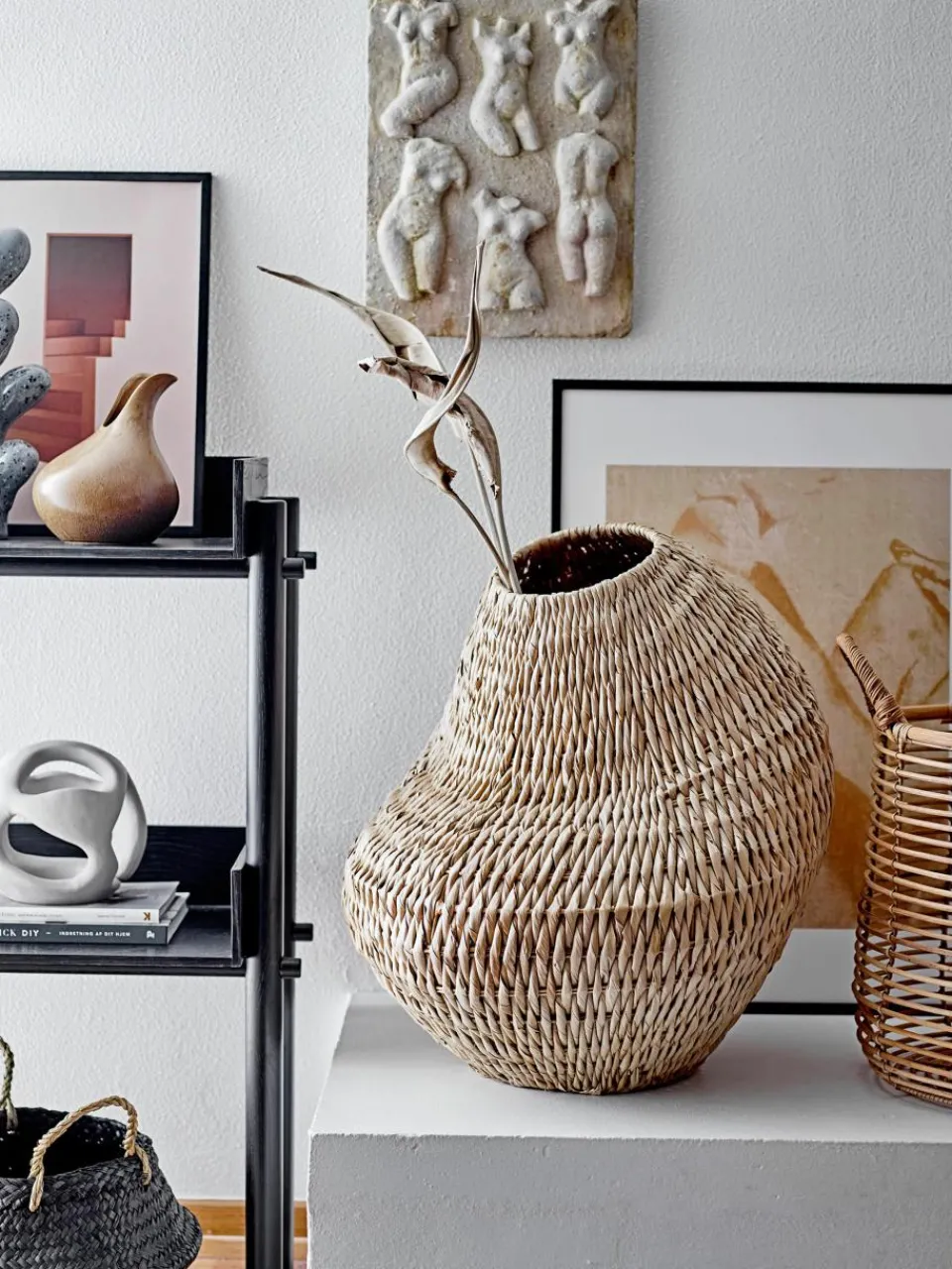 Opbergmand Levis gemaakt van koolpalm^Bloomingville Sale