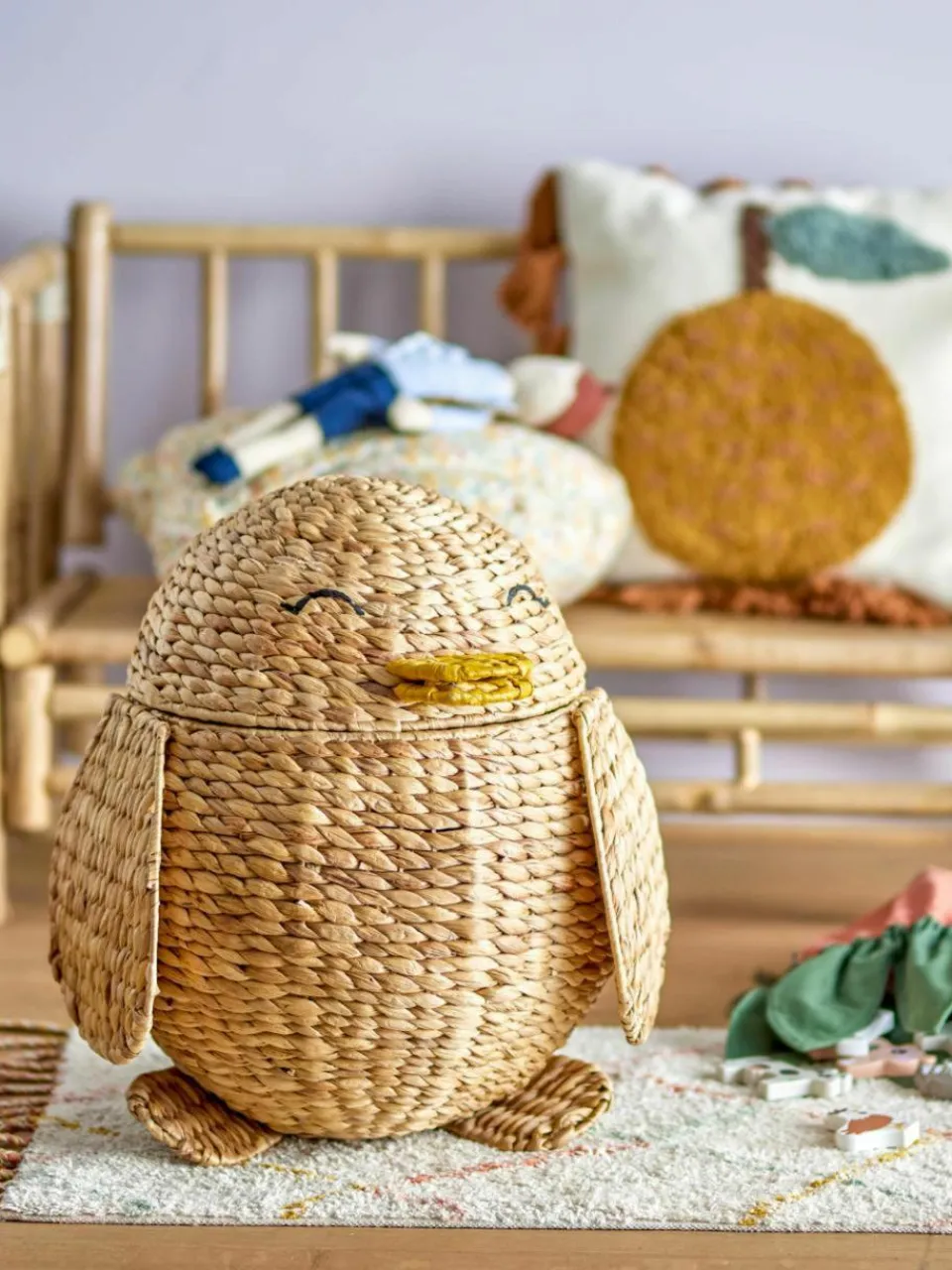 Opbergmand Pingo met deksel^Bloomingville Mini Clearance
