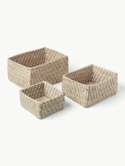 Opbergmanden Aleya van zeegras, 3-delig^Westwing Collection Best