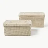 Opbergmanden Aleya van zeegras met deksel, set van 2^Westwing Collection Online