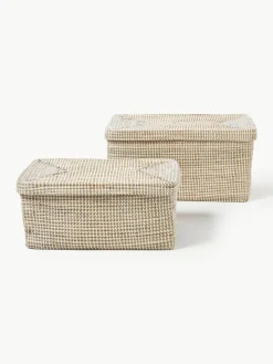 Opbergmanden Aleya van zeegras met deksel, set van 2^Westwing Collection Online