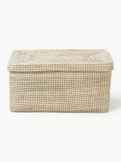 Opbergmanden Aleya van zeegras met deksel, set van 2^Westwing Collection Online