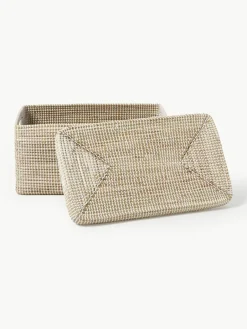 Opbergmanden Aleya van zeegras met deksel, set van 2^Westwing Collection Online