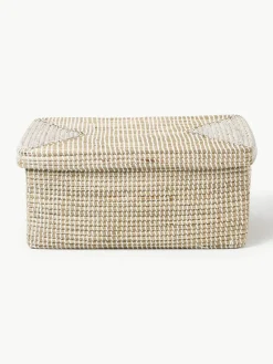 Opbergmanden Aleya van zeegras met deksel, set van 2^Westwing Collection Online