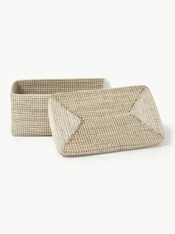Opbergmanden Aleya van zeegras met deksel, set van 2^Westwing Collection Online