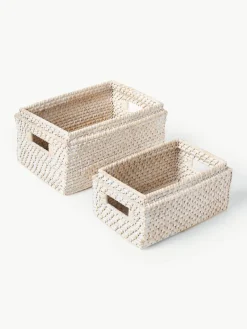 Opbergmanden Lurdes met deksel, 2-delig^Westwing Collection Discount