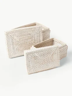 Opbergmanden Lurdes met deksel, 2-delig^Westwing Collection Discount