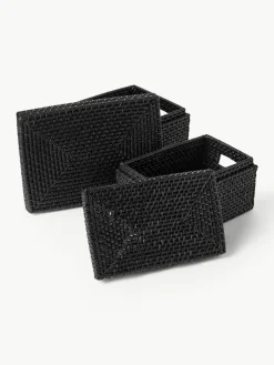 Opbergmanden Lurdes met deksel, 2-delig^Westwing Collection Fashion