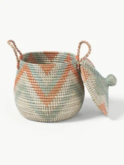 Opbergmanden Mija met deksel, set van 2^Westwing Collection Fashion