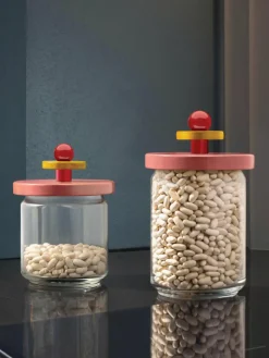 Opbergpot 100 Values met deksel, in verschillende formaten^ALESSI Hot