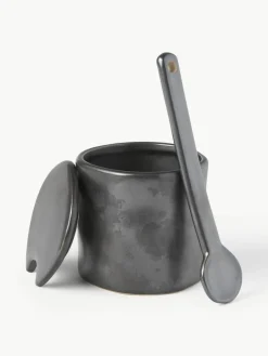 Opbergpot Flow met opscheplepel, 3-delig^ferm LIVING New