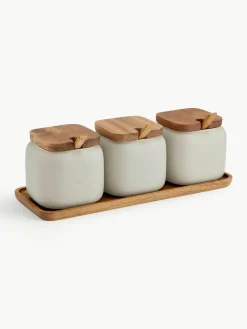 Opbergpotten Essentials met dienblad, set van 4^ladelle Best