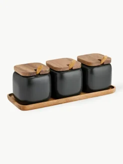 Opbergpotten Essentials met dienblad, set van 4^ladelle Fashion