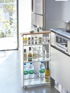 Opbergwagen Tower met handvat^Yamazaki Outlet