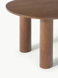 Ovale eettafel Dunia van eikenhout, 180 x 110 cm^Westwing Collection Fashion