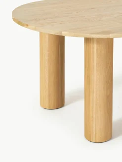 Ovale eettafel Dunia van eikenhout, 180 x 110 cm^Westwing Collection Sale