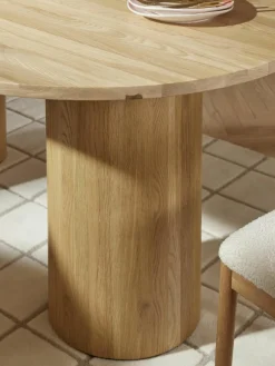 Ovale eettafel Dunia van eikenhout, 180 x 110 cm^Westwing Collection Sale