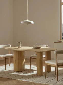 Ovale eettafel Dunia van eikenhout, 180 x 110 cm^Westwing Collection Sale