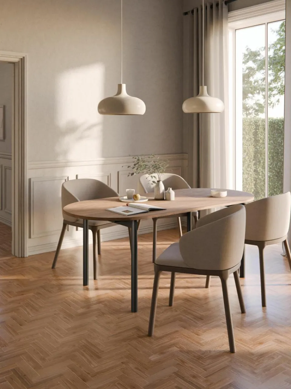 Ovale eettafel Mavi, in verschillende formaten^Westwing Collection Discount
