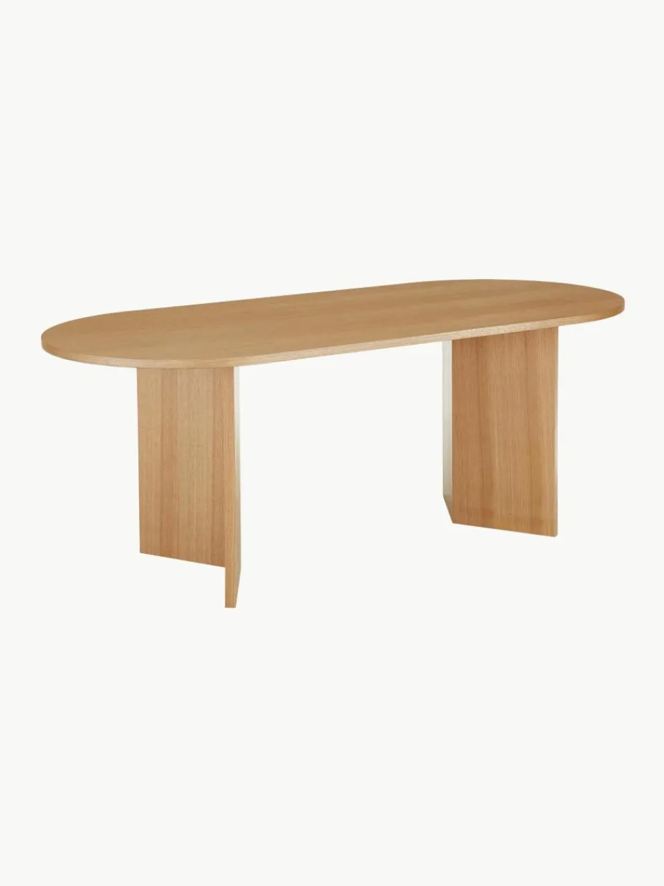 Ovale houten eettafel Toni, 200 x 90 cm^Westwing Collection Sale