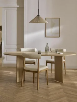 Ovale houten eettafel Toni, 200 x 90 cm^Westwing Collection Sale