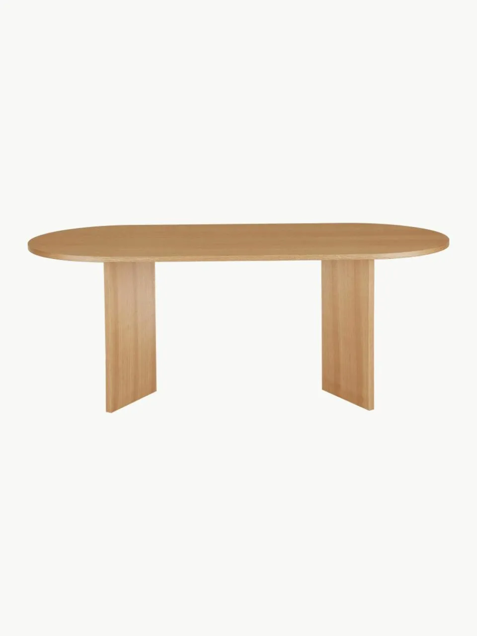 Ovale houten eettafel Toni, 200 x 90 cm^Westwing Collection Sale