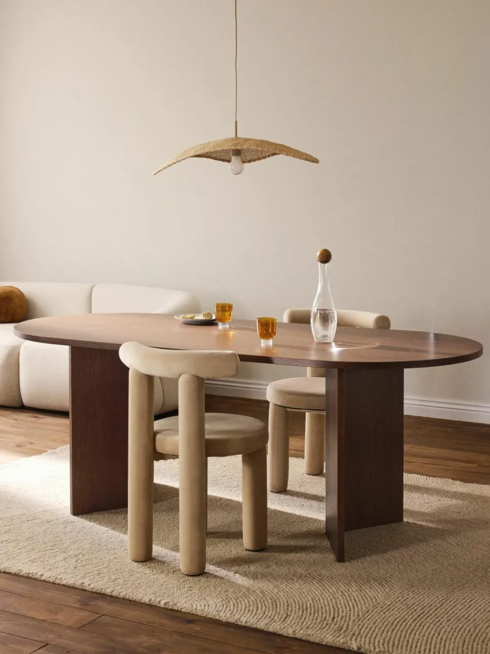 Ovale houten eettafel Toni, 200 x 90 cm^Westwing Collection Online