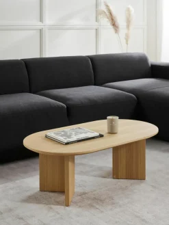 Ovale houten salontafel Toni^Westwing Collection New