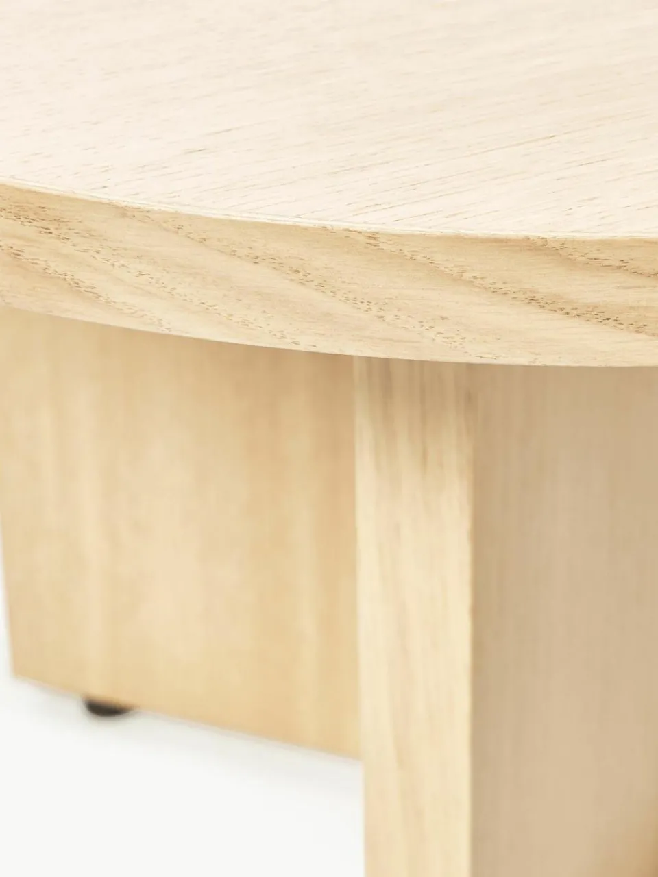 Ovale houten salontafel Toni^Westwing Collection New