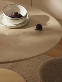 Ovale marmeren eettafel Miley, 120 x 90 cm^Westwing Collection Best