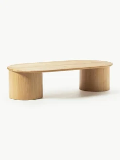 Ovale salontafel Didi van eikenhout^Westwing Collection Best