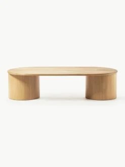 Ovale salontafel Didi van eikenhout^Westwing Collection Best