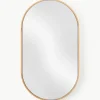 Ovale wandspiegel Avery met eikenhouten lijst^Westwing Collection Clearance