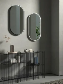 Ovale wandspiegel Avior met LED-verlichting^Vanita&Casa New