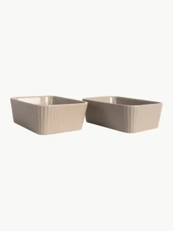 Ovenschalen Flora met geribbeld oppervlak, 2 stuks^Sagaform Outlet