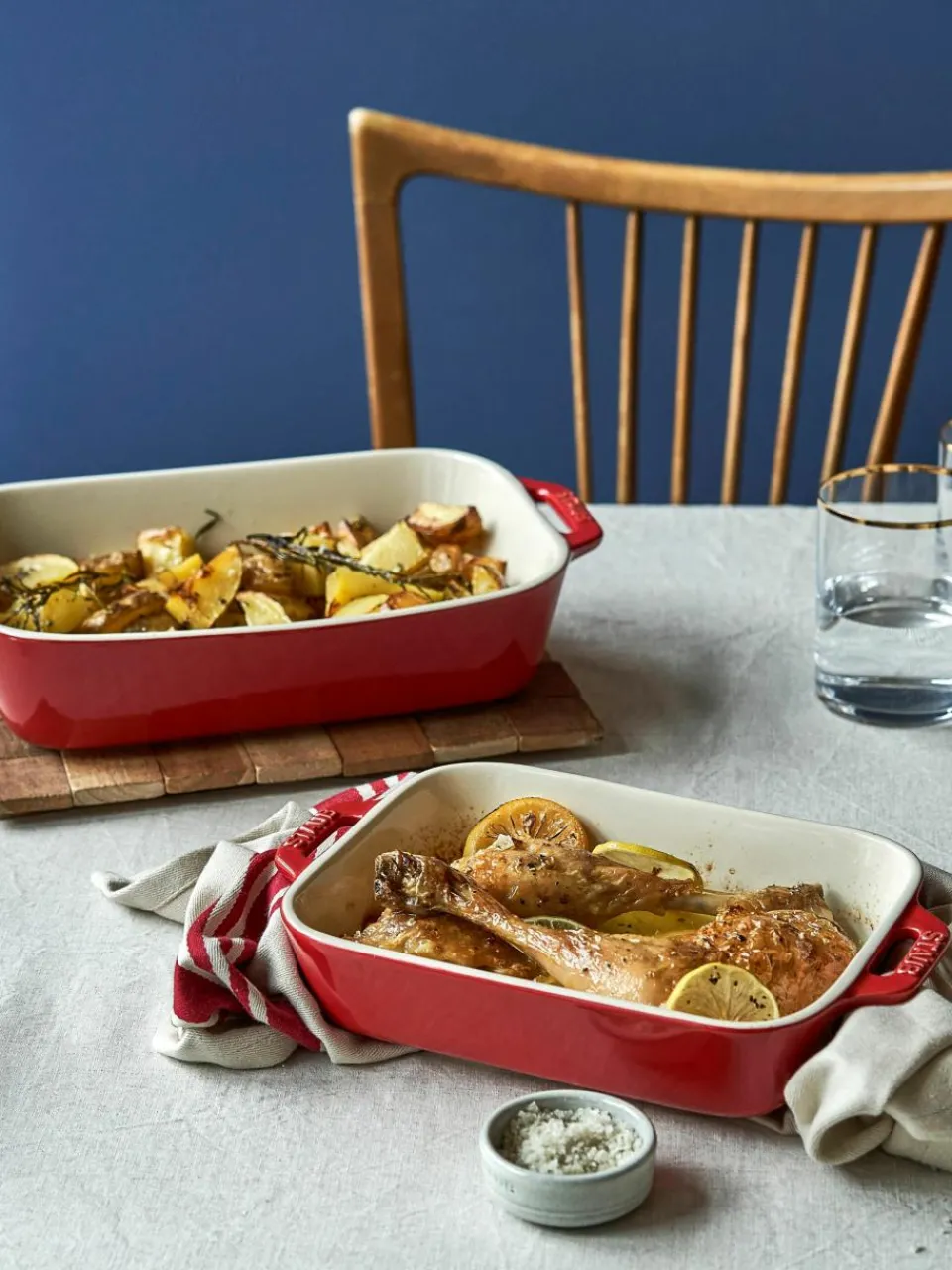 Ovenschalenset Ceramic, set van 2^Staub Clearance