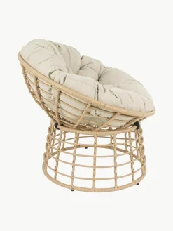 Papasan stoel Molly van kunststoffen vlechtwerk en met stoelkussen^Bizzotto Online