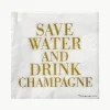Papieren servetten Save Water, 20 stuks^Bloomingville New