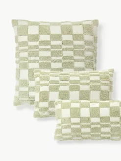 Perkal katoenen kussenhoes Scout met getufte decoratie^Westwing Collection Online