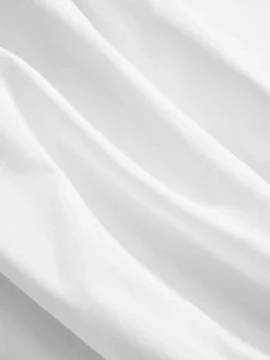 Perkalkatoenen dekbedovertrek Vidal met getuft sneeuwvlokmotief^Westwing Collection Online
