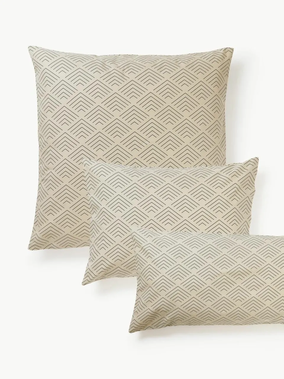 Perkalkatoenen kussenhoes Pine^Westwing Collection New
