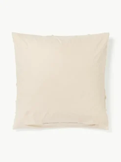 Perkalkatoenen kussenhoes Madeline met getufte decoratie^Westwing Collection Online