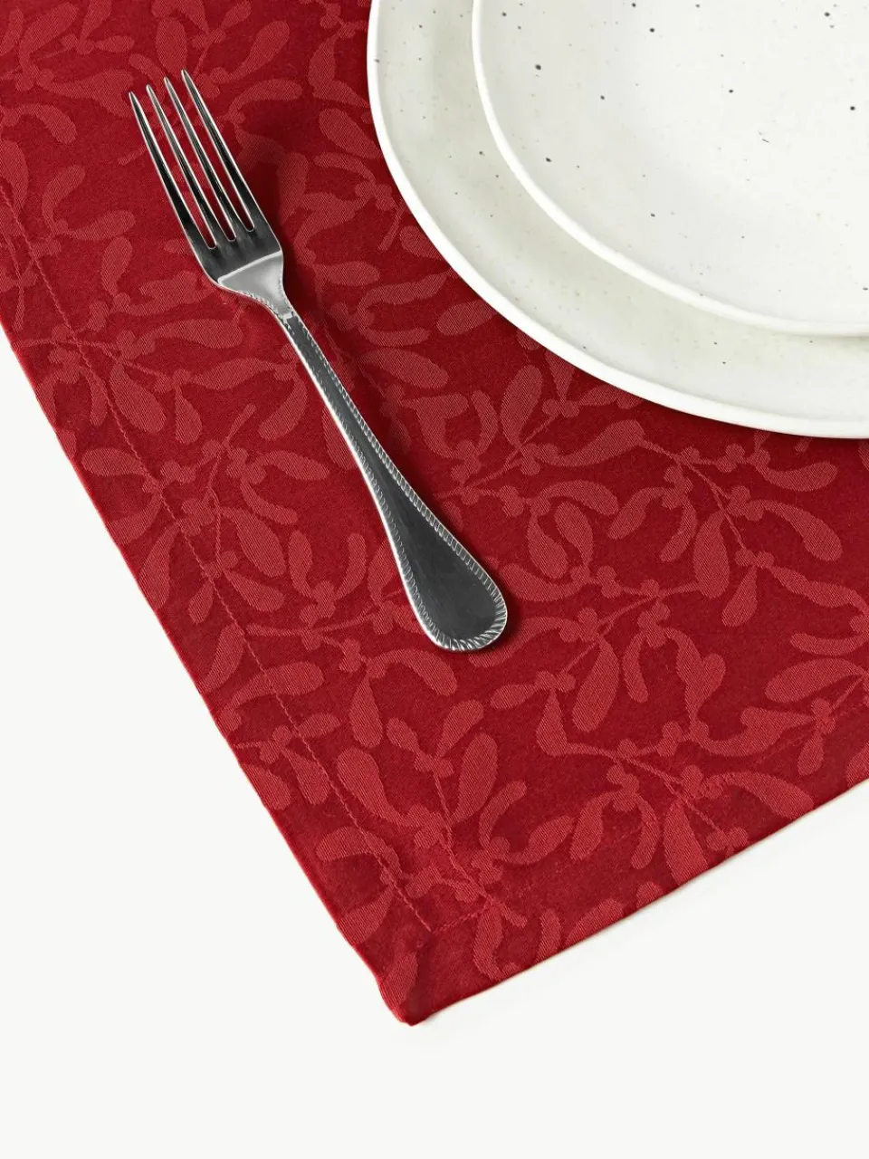 Placemats Hollyn met winters motief, 2 stuks^Westwing Collection New