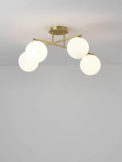 Plafondlamp Atlanta van opaalglas^Westwing Collection Hot